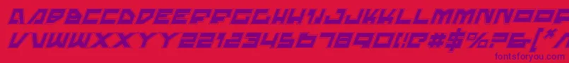 Trajiapi Font – Purple Fonts on Red Background