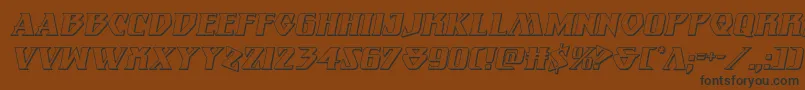 Eternalknight3Dital Font – Black Fonts on Brown Background
