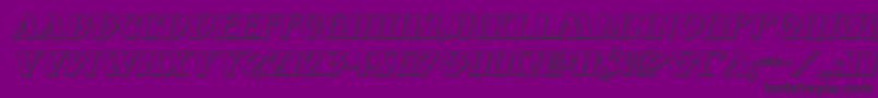 Eternalknight3Dital Font – Black Fonts on Purple Background