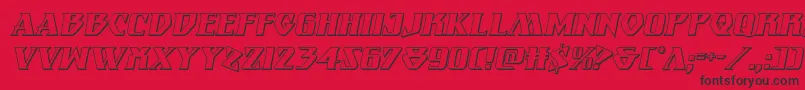 Eternalknight3Dital Font – Black Fonts on Red Background