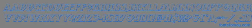 Eternalknight3Dital Font – Blue Fonts on Gray Background