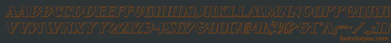 Eternalknight3Dital Font – Brown Fonts on Black Background