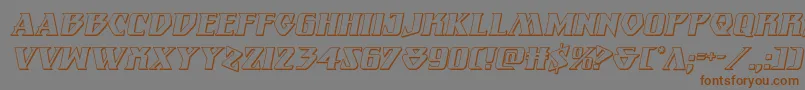 Eternalknight3Dital Font – Brown Fonts on Gray Background