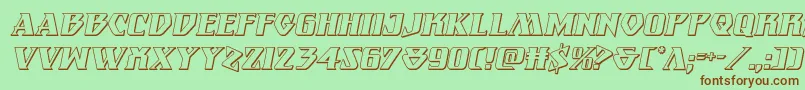 Eternalknight3Dital Font – Brown Fonts on Green Background