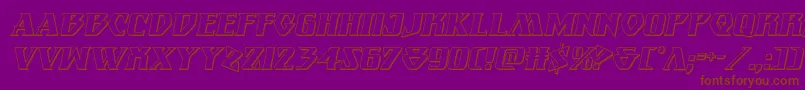 Eternalknight3Dital Font – Brown Fonts on Purple Background