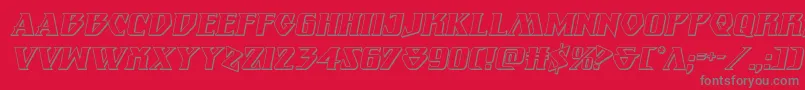 Eternalknight3Dital Font – Gray Fonts on Red Background