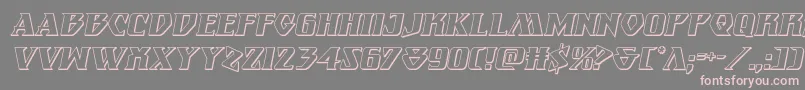 Eternalknight3Dital Font – Pink Fonts on Gray Background