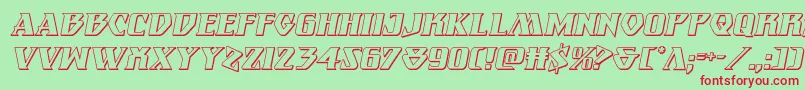 Eternalknight3Dital Font – Red Fonts on Green Background