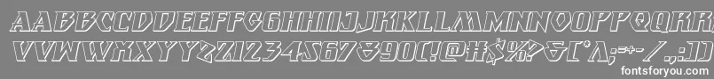 Eternalknight3Dital Font – White Fonts on Gray Background