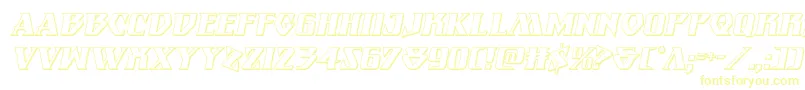 Eternalknight3Dital Font – Yellow Fonts on White Background