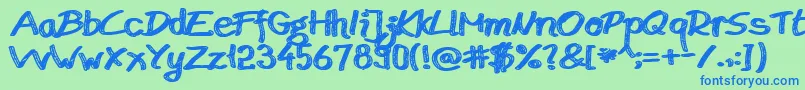 More about BudapestMarketsHd Font BudapestMarketsHd Font – Blue Fonts on Green Background