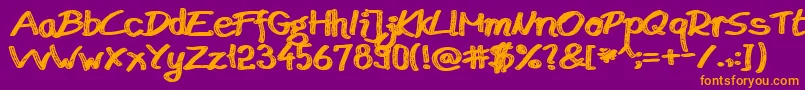 fuente BudapestMarketsHd – Fuentes Naranjas Sobre Fondo Morado
