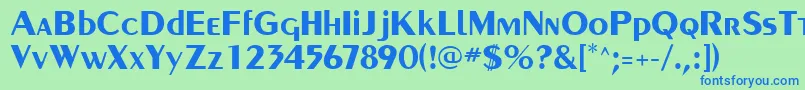 CarnatiSsiBold Font – Blue Fonts on Green Background