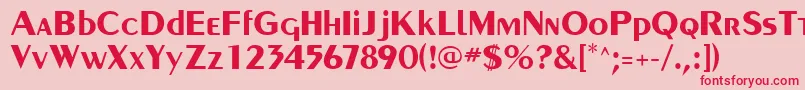 CarnatiSsiBold Font – Red Fonts on Pink Background