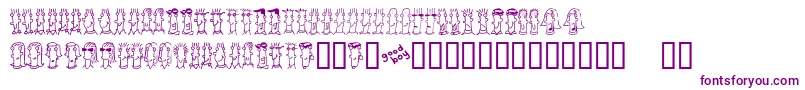 Buenc Font – Purple Fonts on White Background