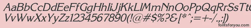 Korinna1 Font – Black Fonts on Pink Background