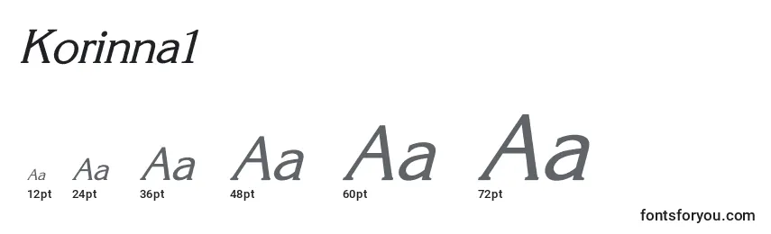 Korinna1 Font Sizes