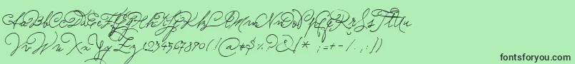 Sudestada Font – Black Fonts on Green Background