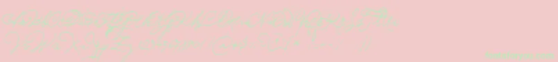 Sudestada Font – Green Fonts on Pink Background