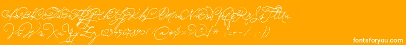 Sudestada Font – White Fonts on Orange Background