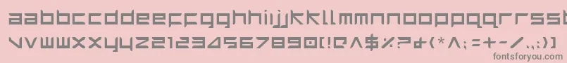 フォントHarri – ピンクの背景に灰色の文字