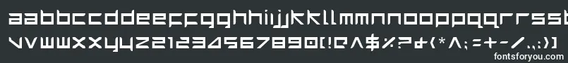 フォントHarri – 黒い背景に白い文字