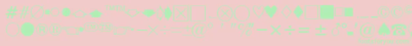 Eisagonewsssk Font – Green Fonts on Pink Background
