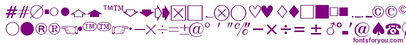 フォントEisagonewsssk – 紫色のフォント