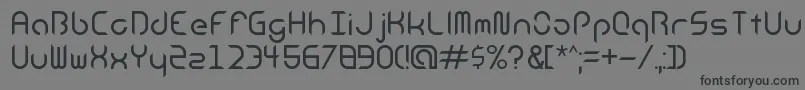 Шрифт AndroidInsomniaRegular – чёрные шрифты на сером фоне