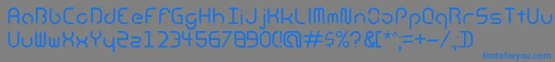 AndroidInsomniaRegular Font – Blue Fonts on Gray Background