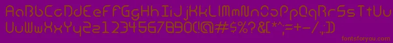 AndroidInsomniaRegular Font – Brown Fonts on Purple Background