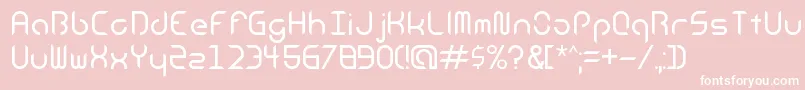 AndroidInsomniaRegular Font – White Fonts on Pink Background