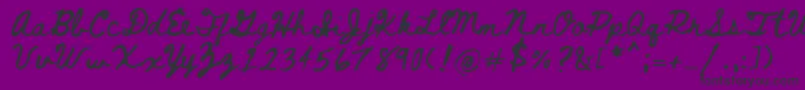 Bethellen-fontti – mustat fontit violetilla taustalla