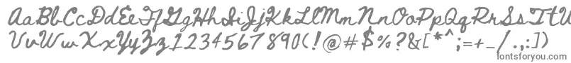 Bethellen Font – Gray Fonts on White Background