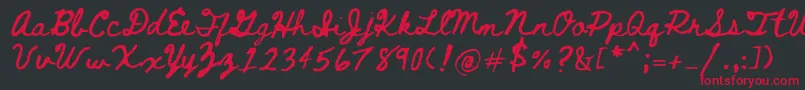 Bethellen Font – Red Fonts on Black Background