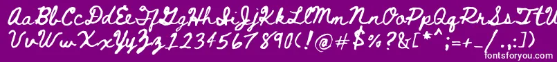Bethellen Font – White Fonts on Purple Background