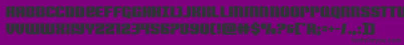 Nightwraith-Schriftart – Schwarze Schriften auf violettem Hintergrund