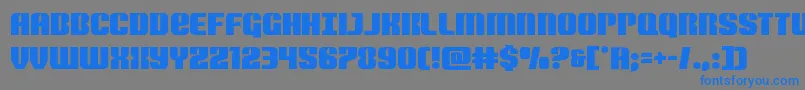 フォントNightwraith – 灰色の背景に青い文字