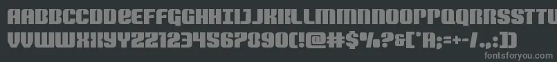 Nightwraith-fontti – harmaat kirjasimet mustalla taustalla
