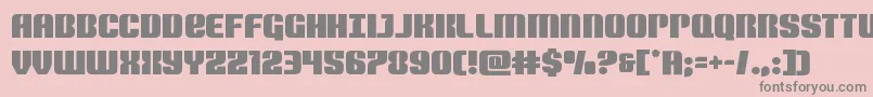 Nightwraith-fontti – harmaat kirjasimet vaaleanpunaisella taustalla