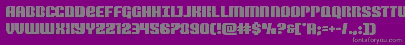 フォントNightwraith – 紫の背景に灰色の文字