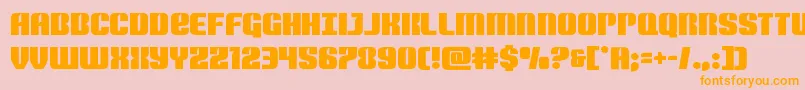 Nightwraith Font – Orange Fonts on Pink Background