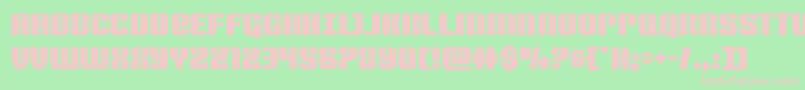 Nightwraith-fontti – vaaleanpunaiset fontit vihreällä taustalla