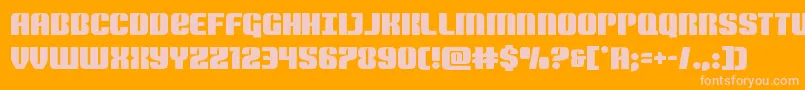 Nightwraith Font – Pink Fonts on Orange Background