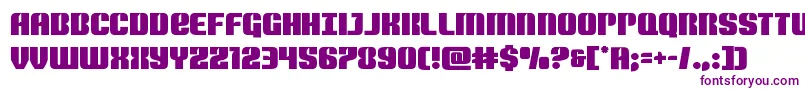 Шрифт Nightwraith – фиолетовые шрифты на белом фоне