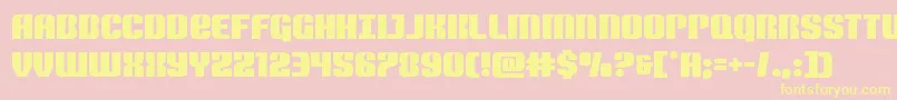 Nightwraith-fontti – keltaiset fontit vaaleanpunaisella taustalla