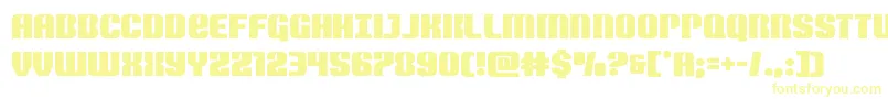 フォントNightwraith – 白い背景に黄色の文字