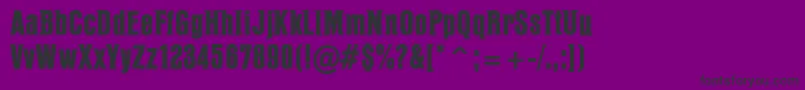 fuente PffusionheavyRegular – Fuentes Negras Sobre Fondo Morado