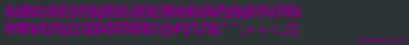 PffusionheavyRegular Font – Purple Fonts on Black Background