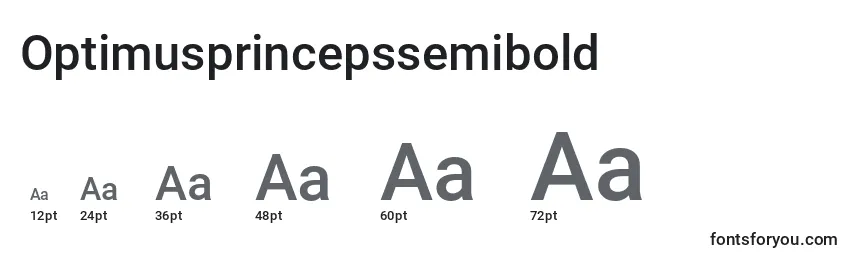Optimusprincepssemibold Font Sizes
